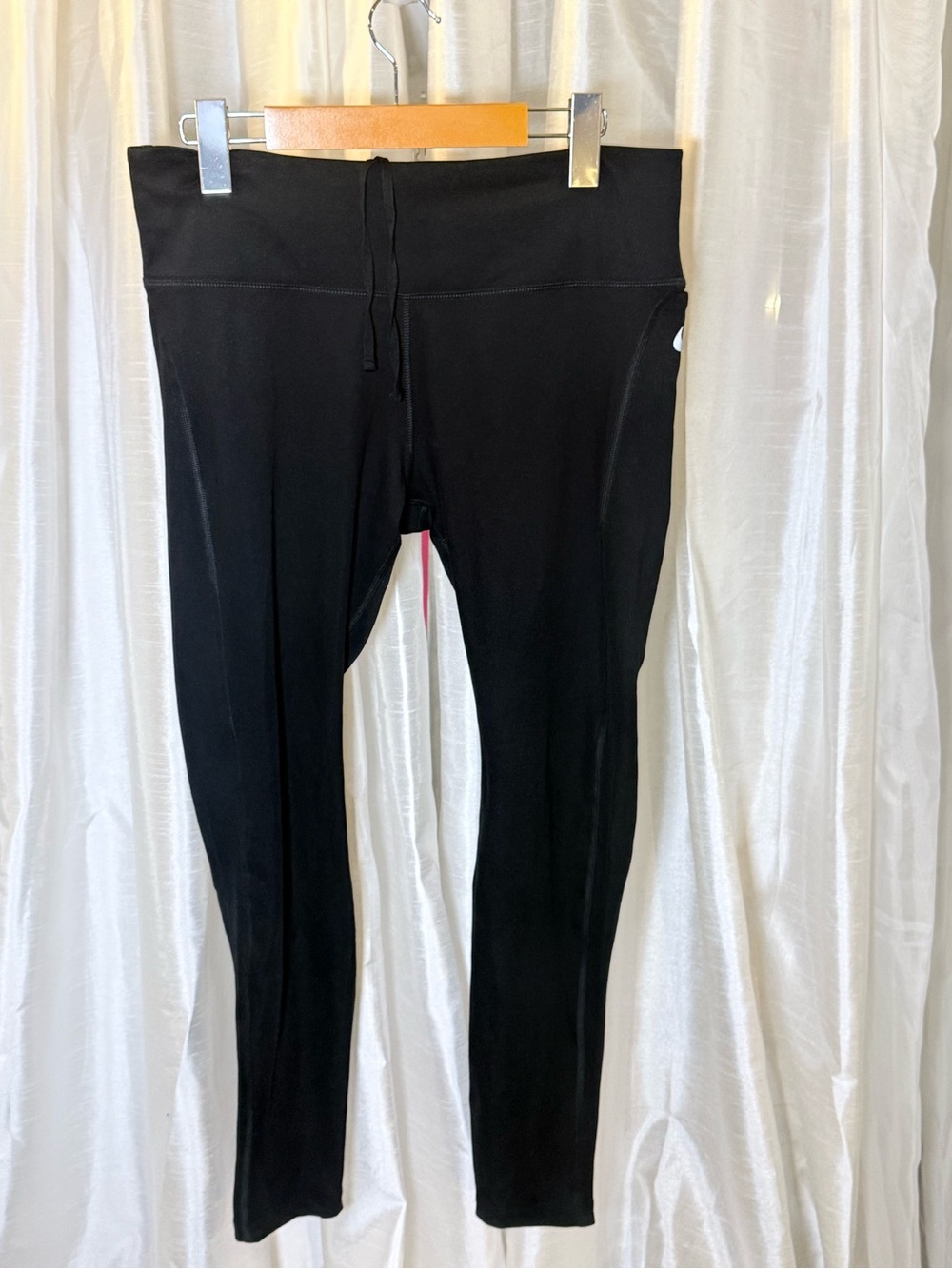 Nike Black High-Rise Drawstring Leggings